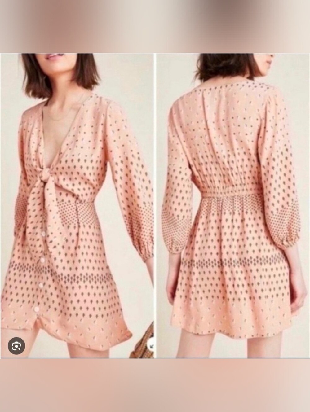 Faithfull the Brand Anthropologie Trinidad dress in the Mieke Print SIZE 8